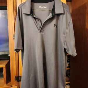 Under Armour Men's Gray Polo Shirt